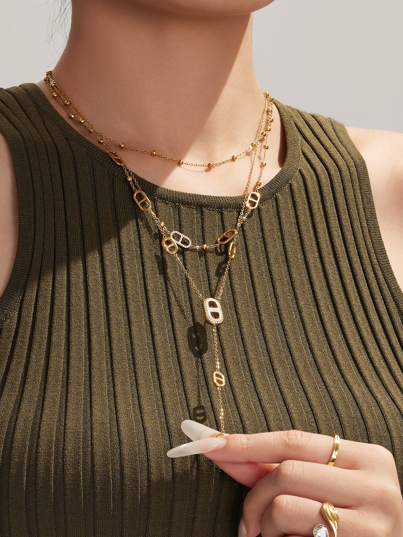 Luminal Art Y-Chain Necklace - Moonix