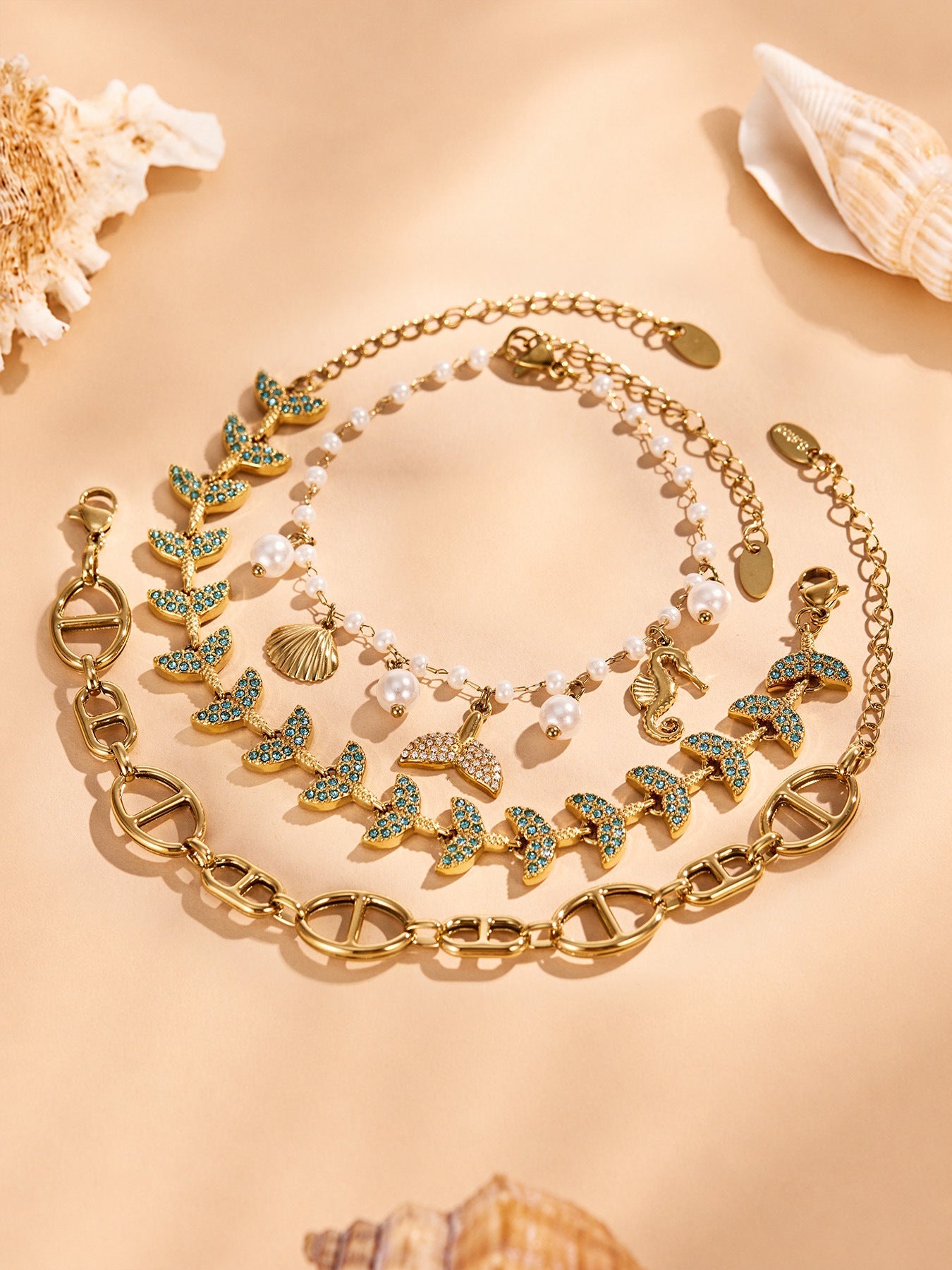 Mermaid Fin Chain Bracelet - Moonix