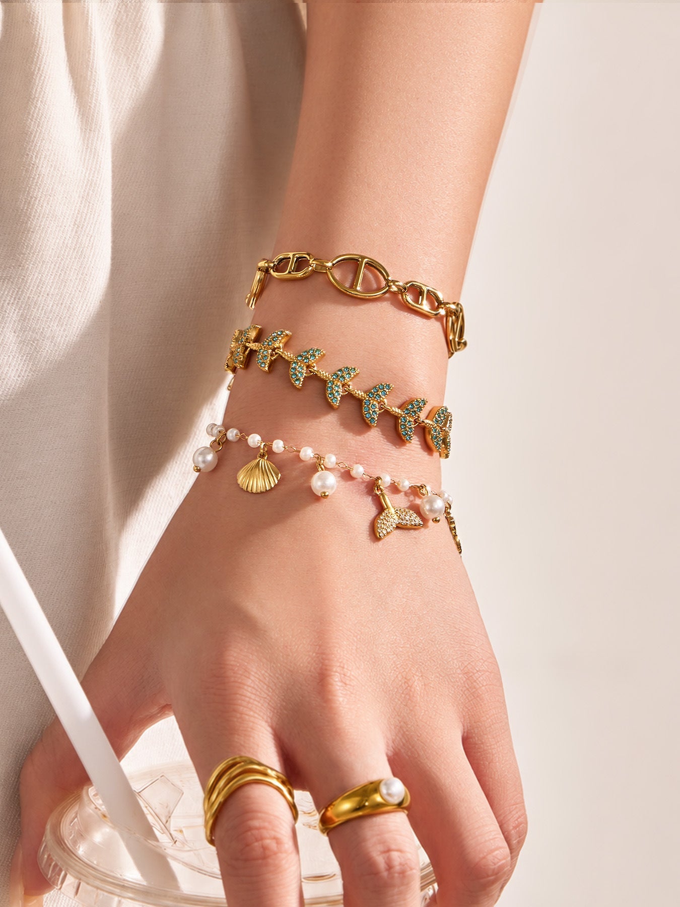 Mermaid Fin Chain Bracelet - Moonix