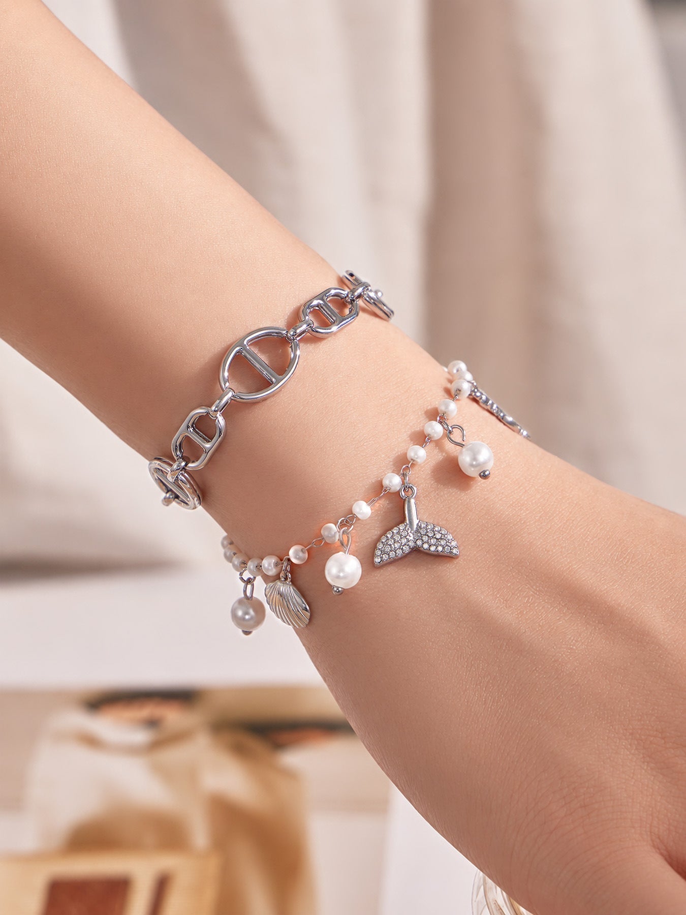 Mermaid Fin Chain Bracelet - Moonix