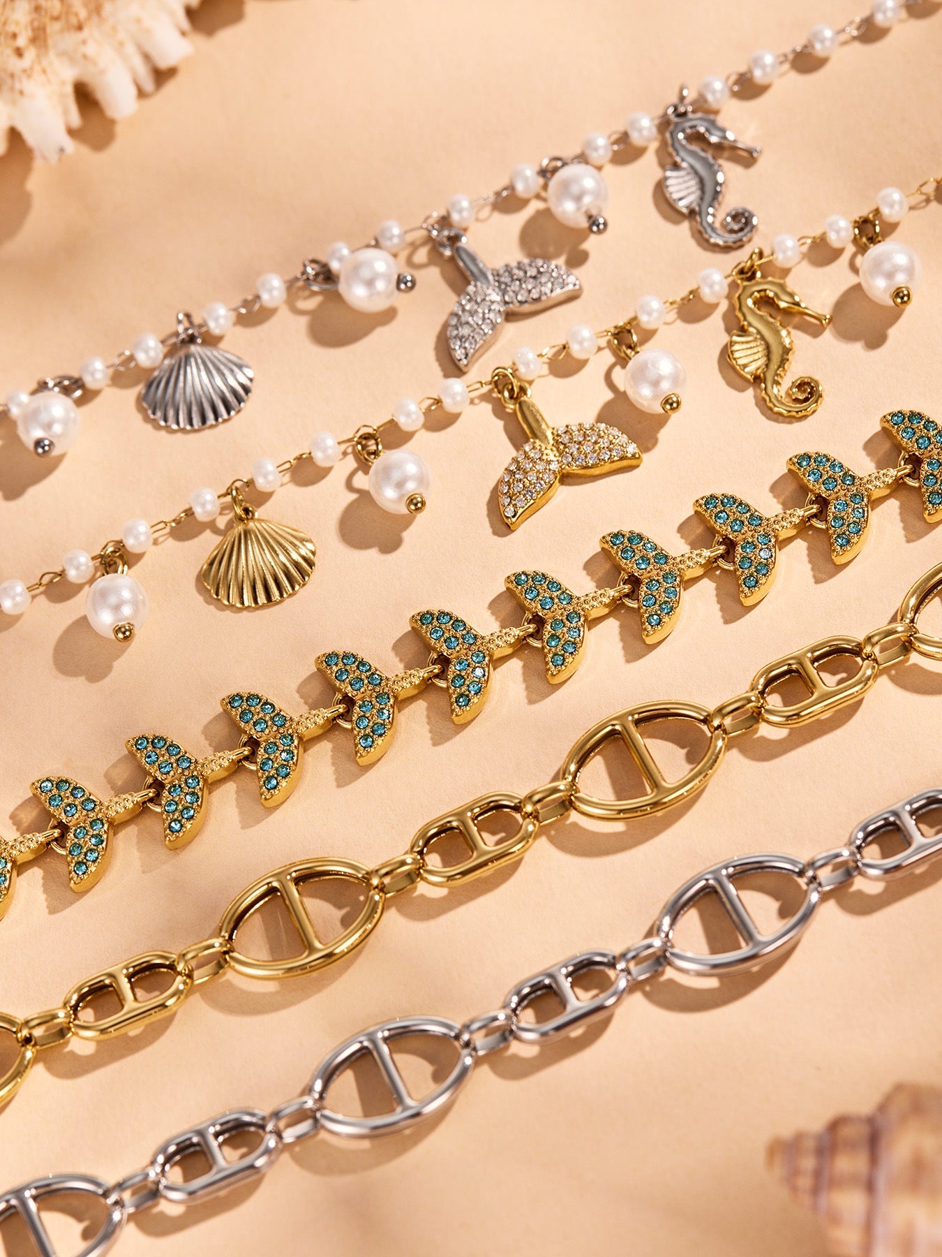 Mermaid Fin Chain Bracelet - Moonix