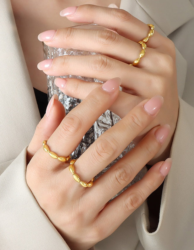 Oval Link Open Ring - Moonix