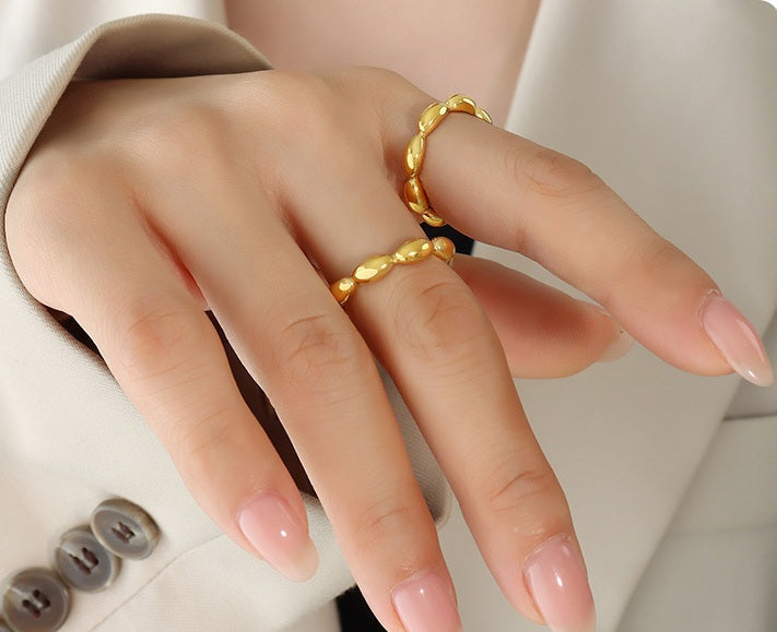 Oval Link Open Ring - Moonix