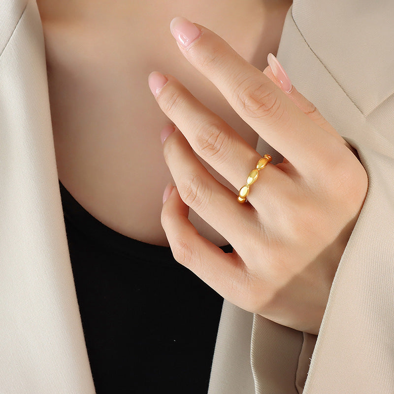 Oval Link Open Ring - Moonix