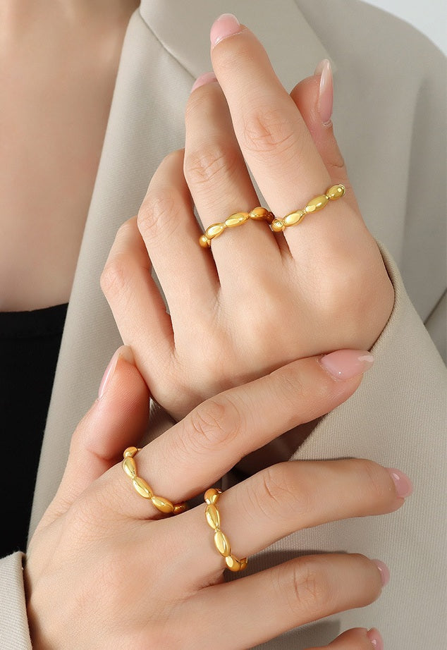 Oval Link Open Ring - Moonix