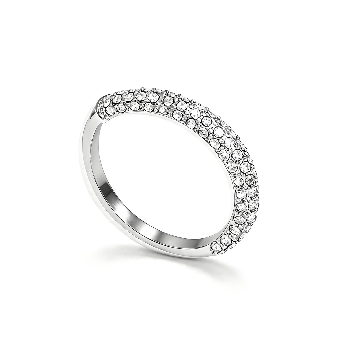 Pavé Stacking Pearl Ring - Moonix