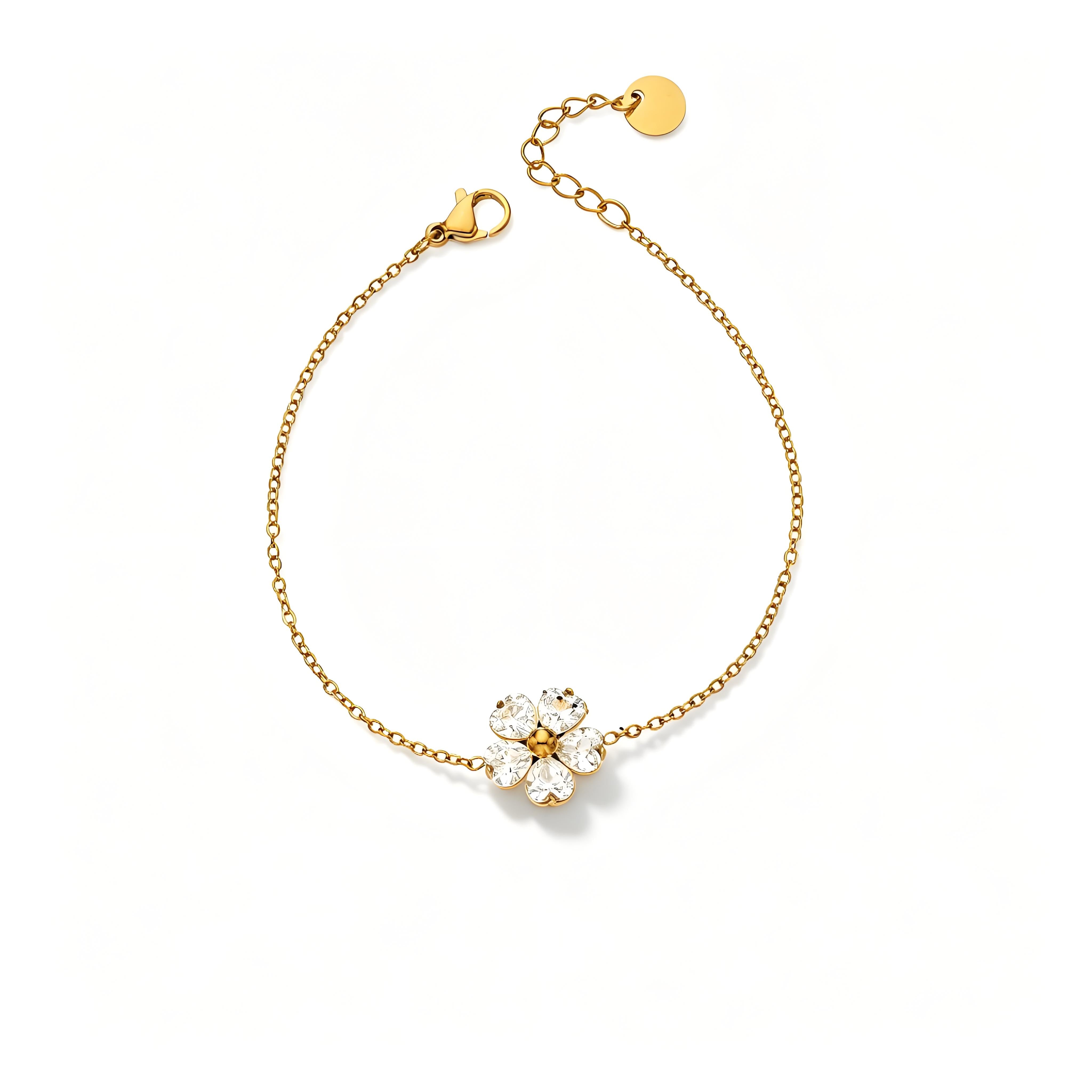 Petal Luxe Minimal Floral Necklace - Moonix