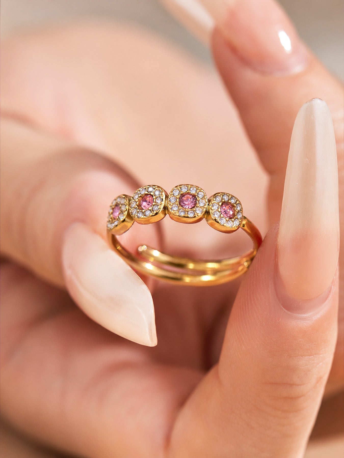 Petite Halo CZ Ring - Moonix