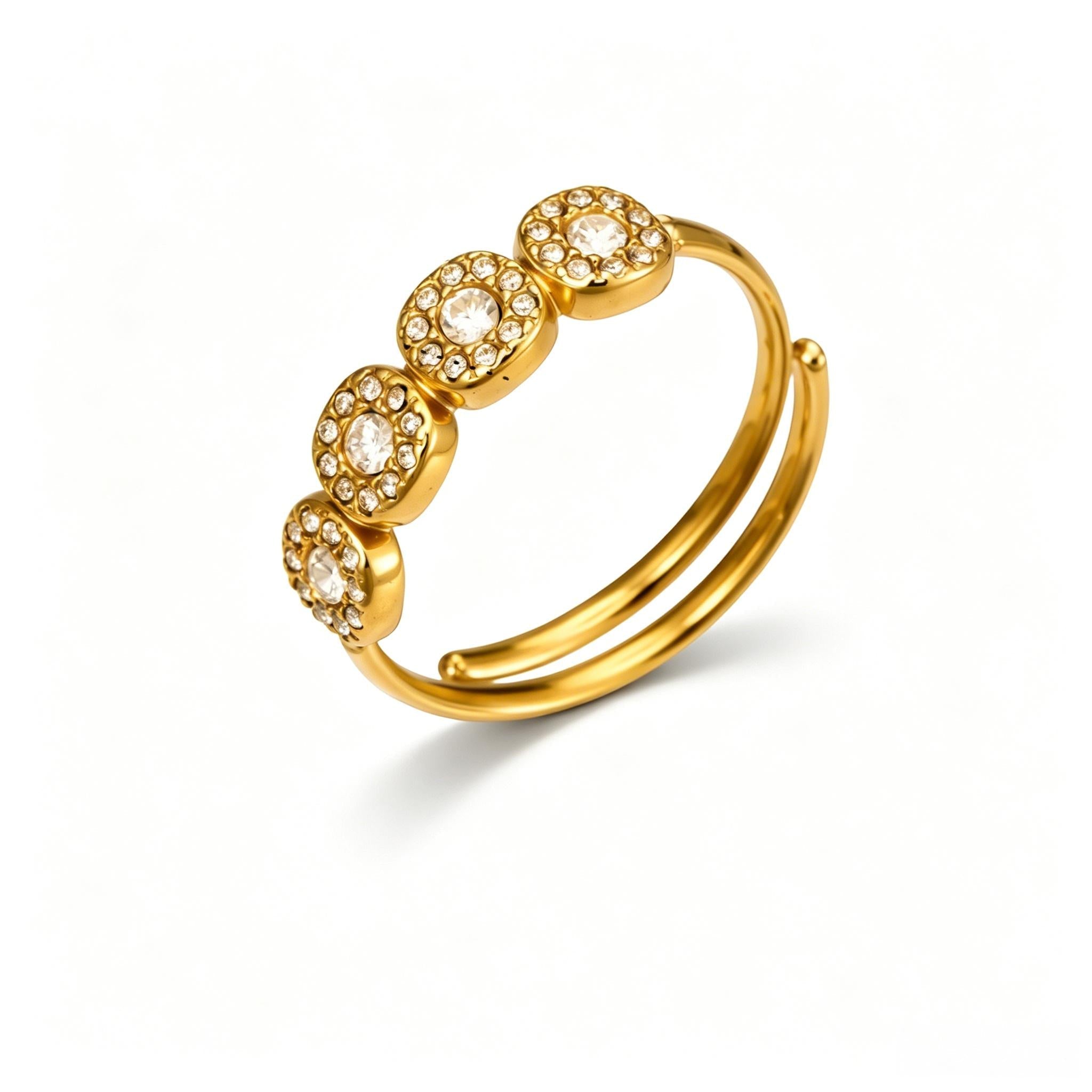 Petite Halo CZ Ring - Moonix