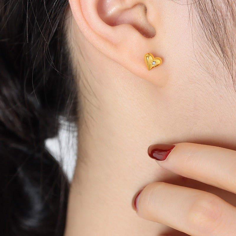 Puffy Heart Earring - Moonix