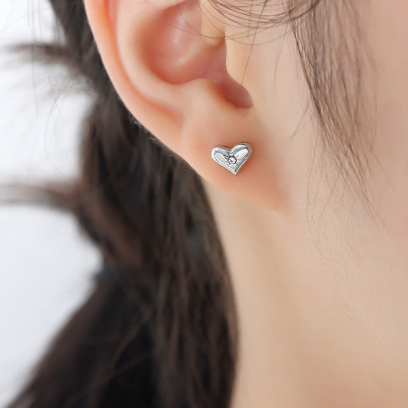 Puffy Heart Earring - Moonix