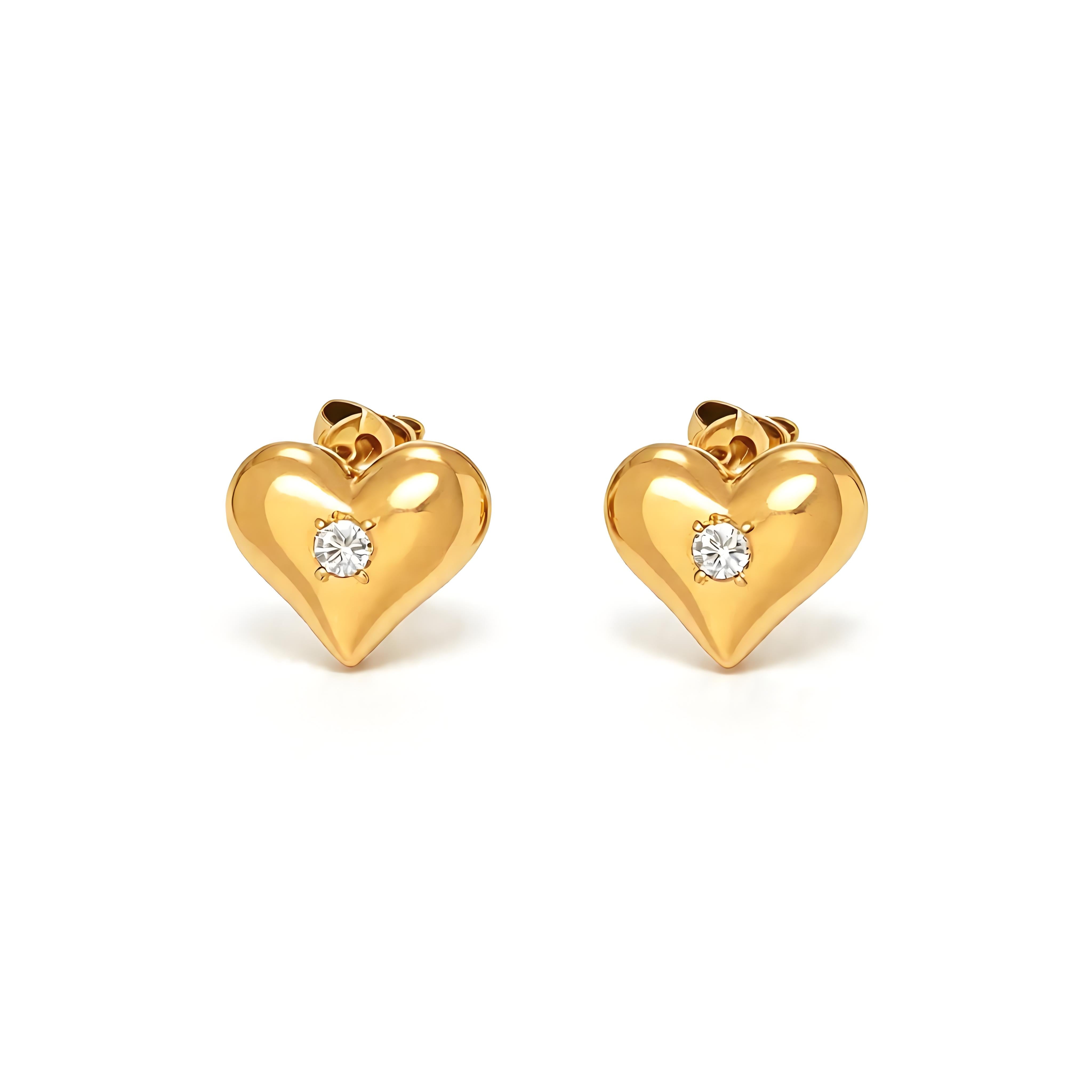 Puffy Heart Earring - Moonix