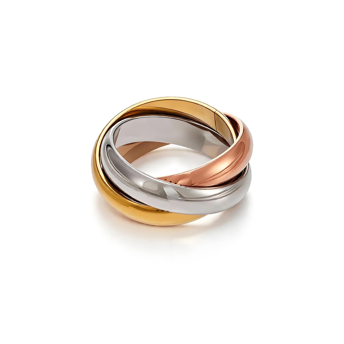 Smooth Triple Band Ring - Moonix