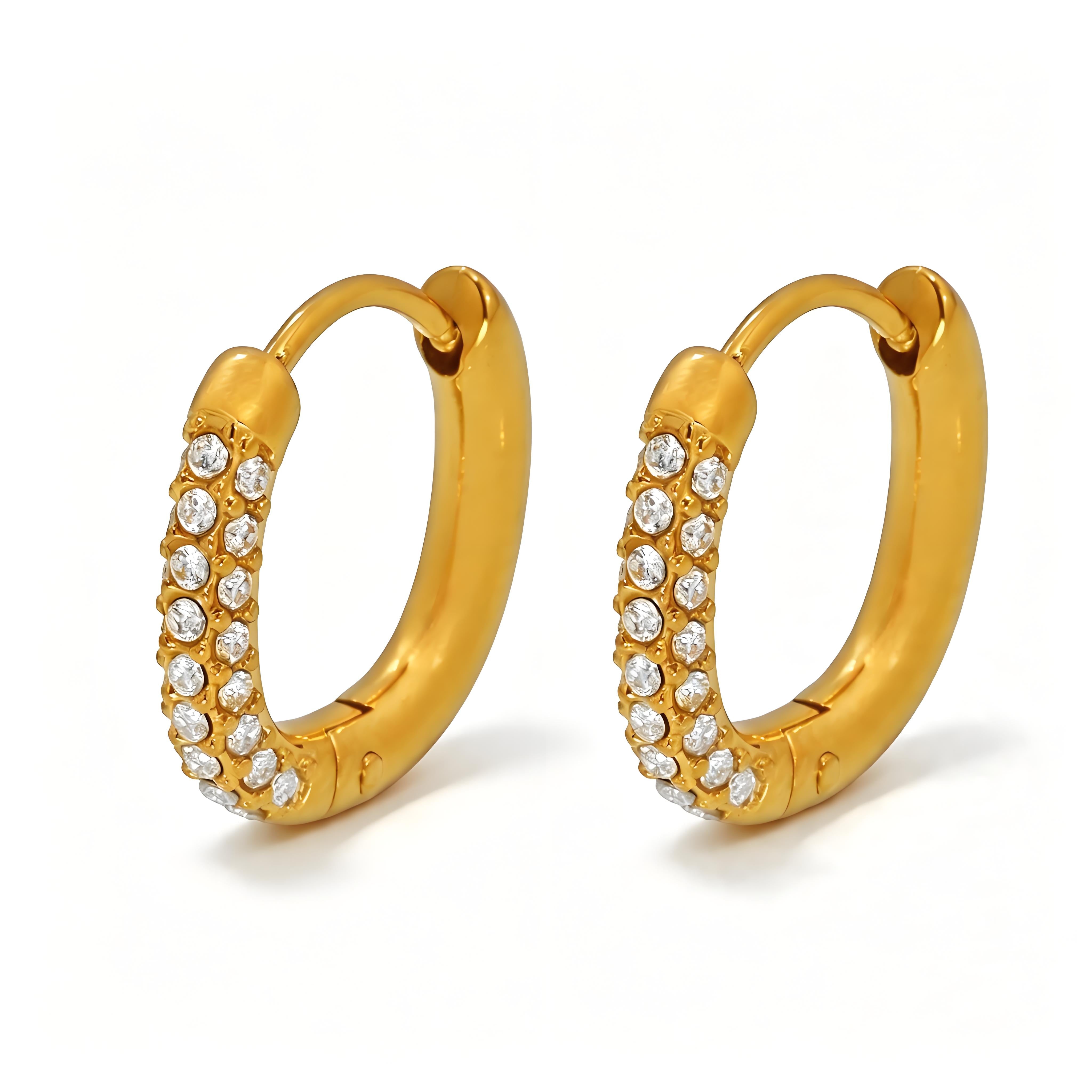 Spark Curve Hoop Earring - Moonix