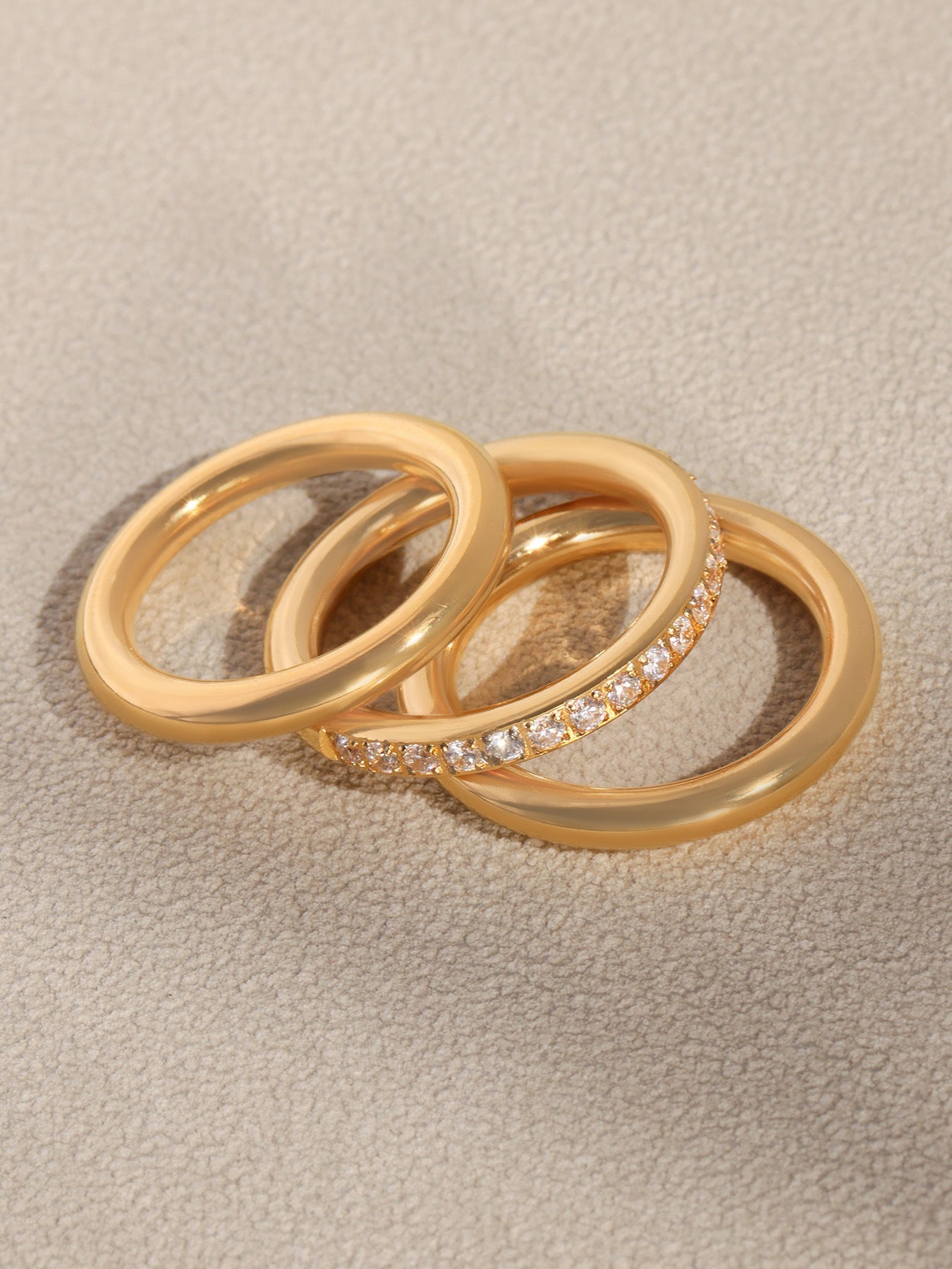 Stackable Triple Band Ring - Moonix