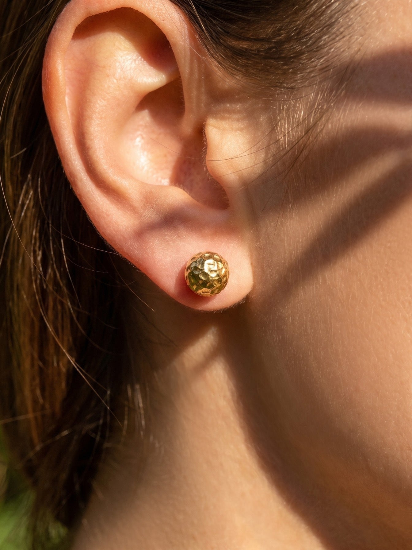 Textured Ball Stud Earrings - Moonix